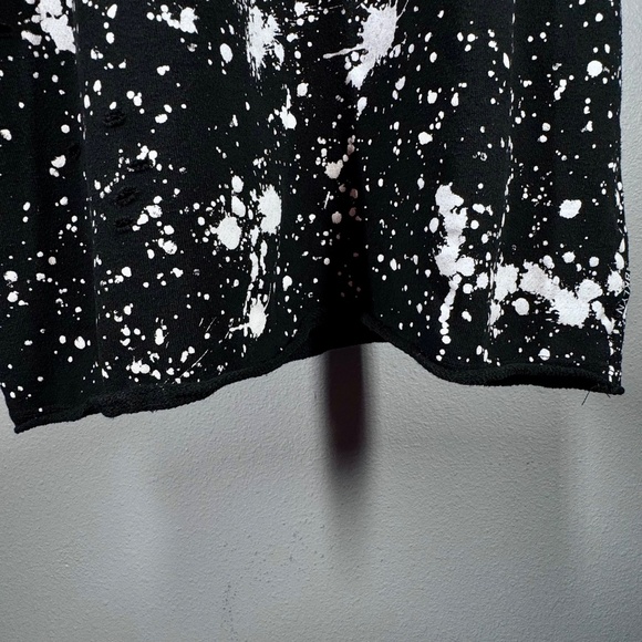 Brooklyn Cloth Mfg Co Lightweight Short-Sleeve Hoodie – White Splatter Print - Picture 5 of 12